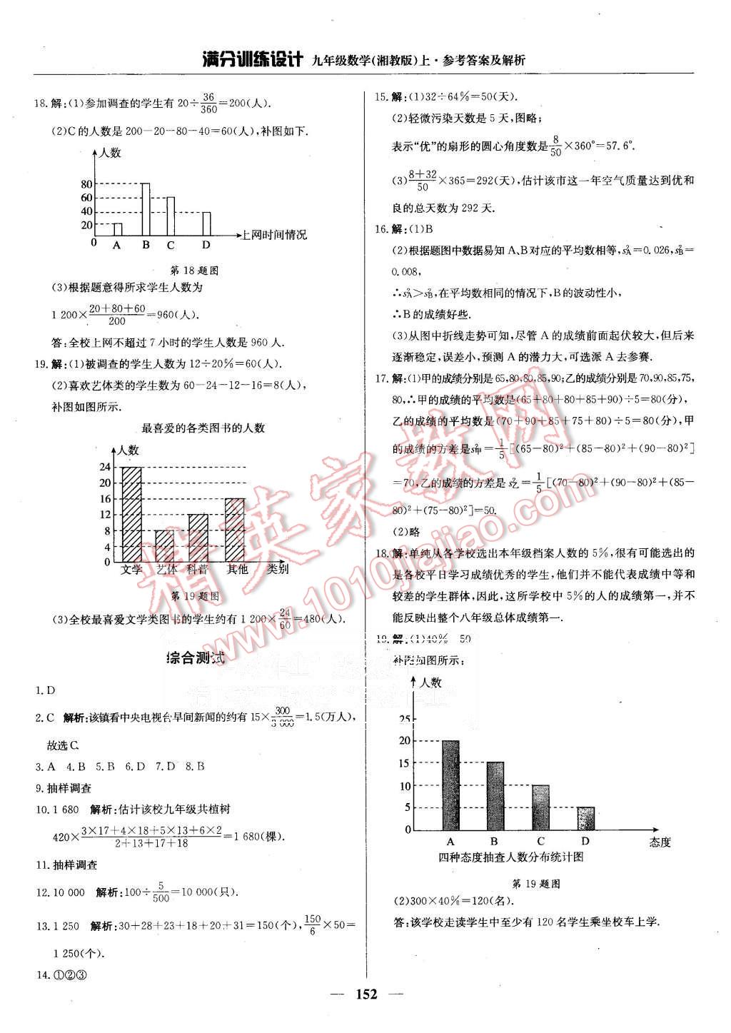 2015年满分训练设计九年级数学上册湘教版 第33页