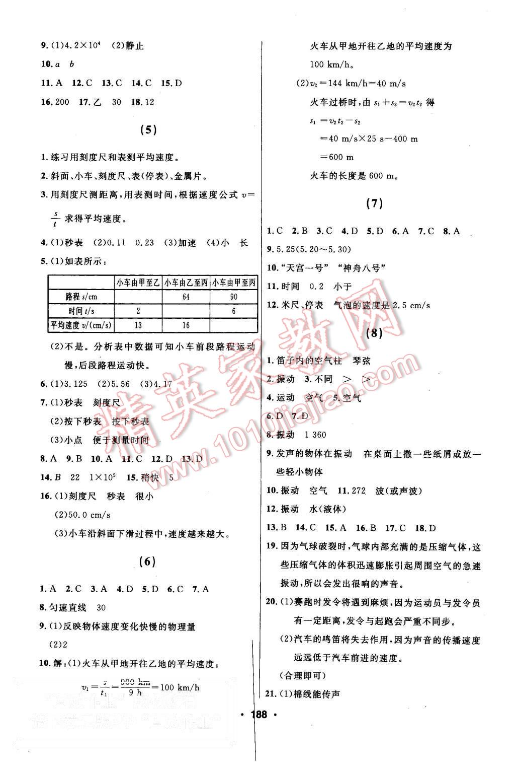 2015年试题优化课堂同步八年级物理上册人教版 第2页