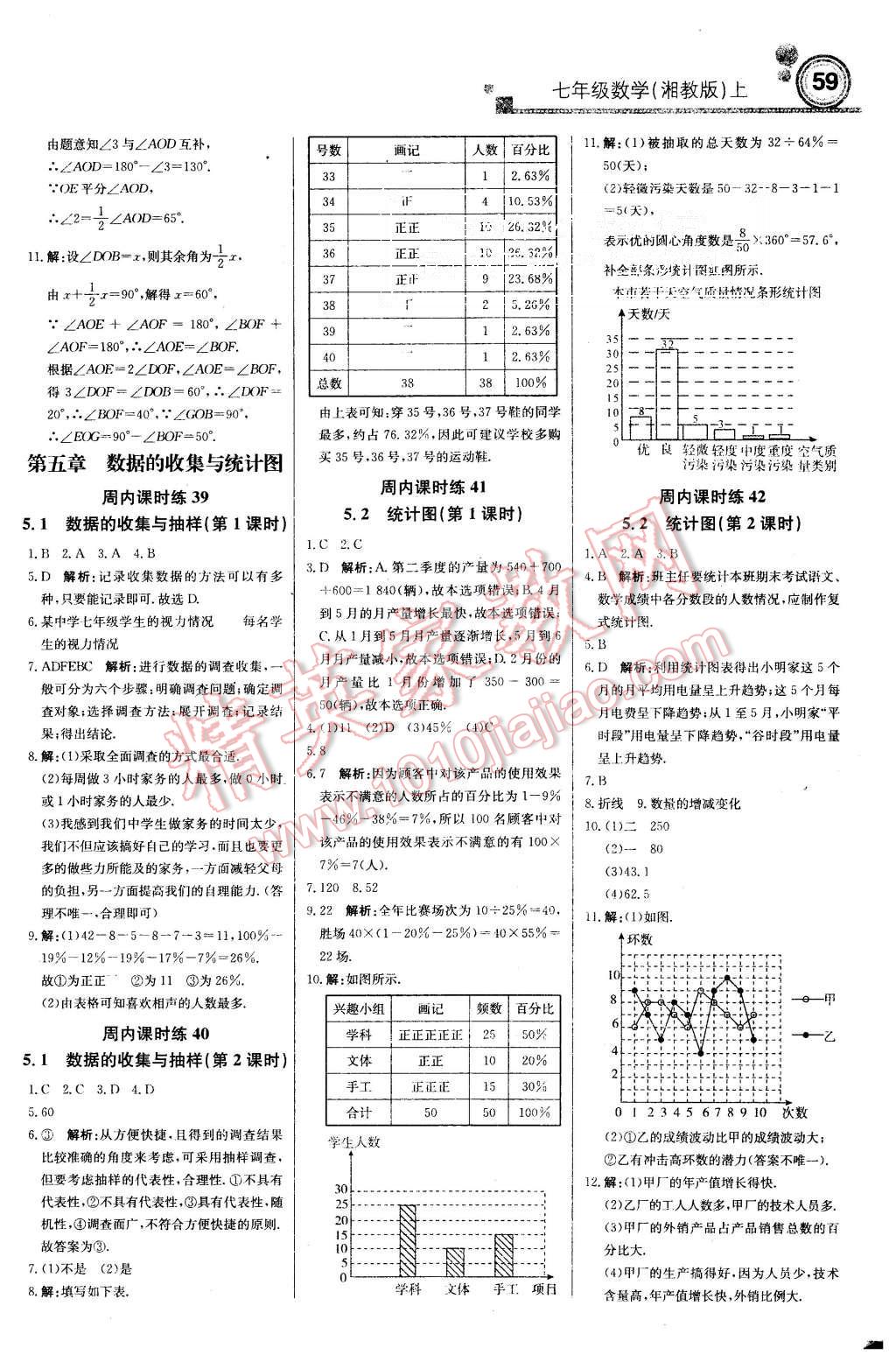 2015年周測(cè)月考直通中考七年級(jí)數(shù)學(xué)上冊(cè)湘教版 第9頁