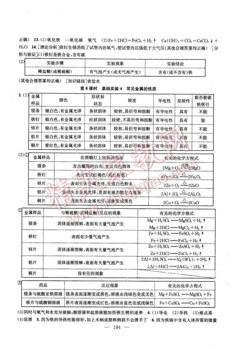 2015年金鑰匙1加1課時作業(yè)加目標檢測九年級化學上冊國標上海版 第16頁