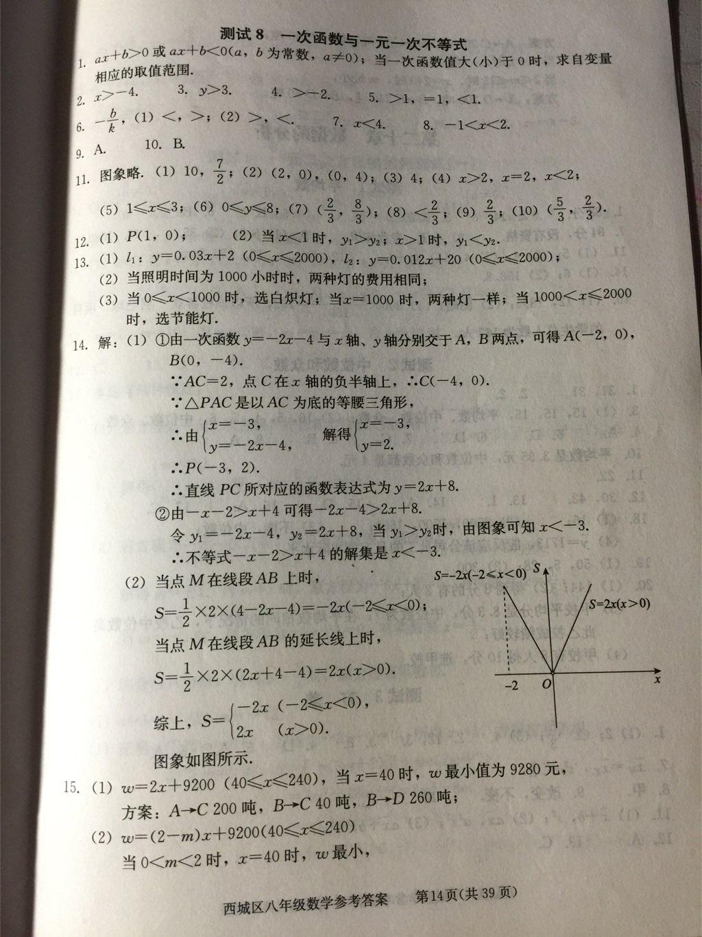 2014年學(xué)習(xí)探究診斷八年級數(shù)學(xué)下冊人教版 第56頁