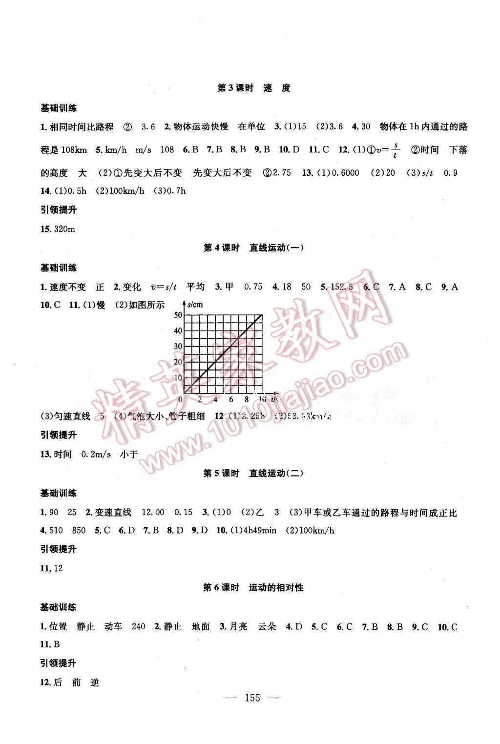 2015年金钥匙1加1课时作业加目标检测八年级物理上册国标江苏版 第9页