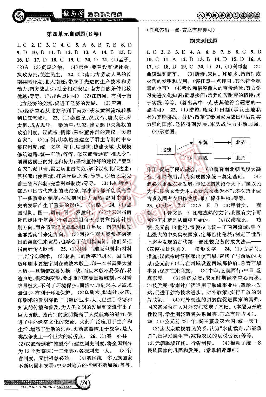 2015年教與學(xué)課程同步講練八年級(jí)歷史與社會(huì)上冊人教版 第12頁