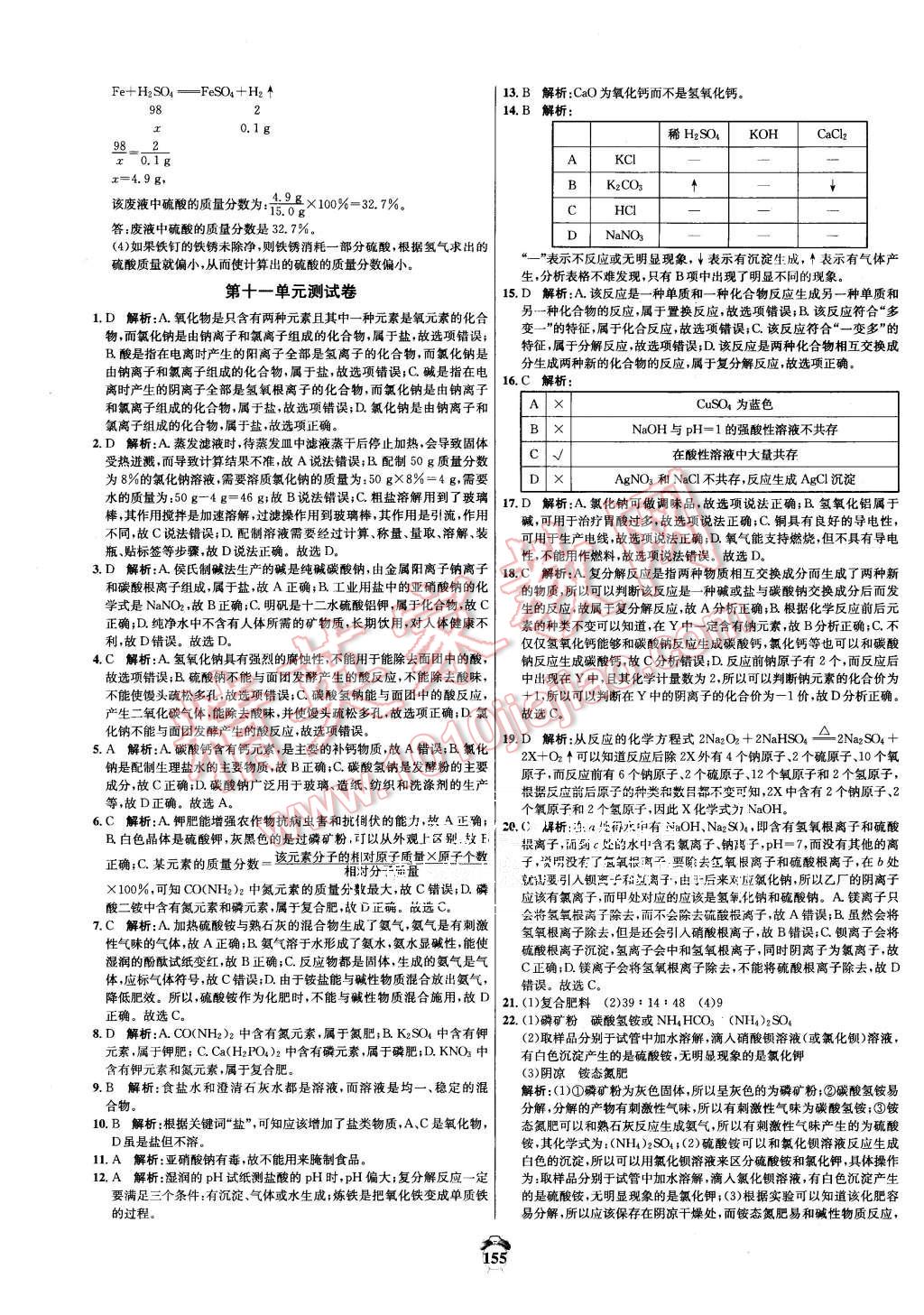 2015年名師名題陽光奪冠九年級(jí)化學(xué)全一冊(cè)人教版 第11頁