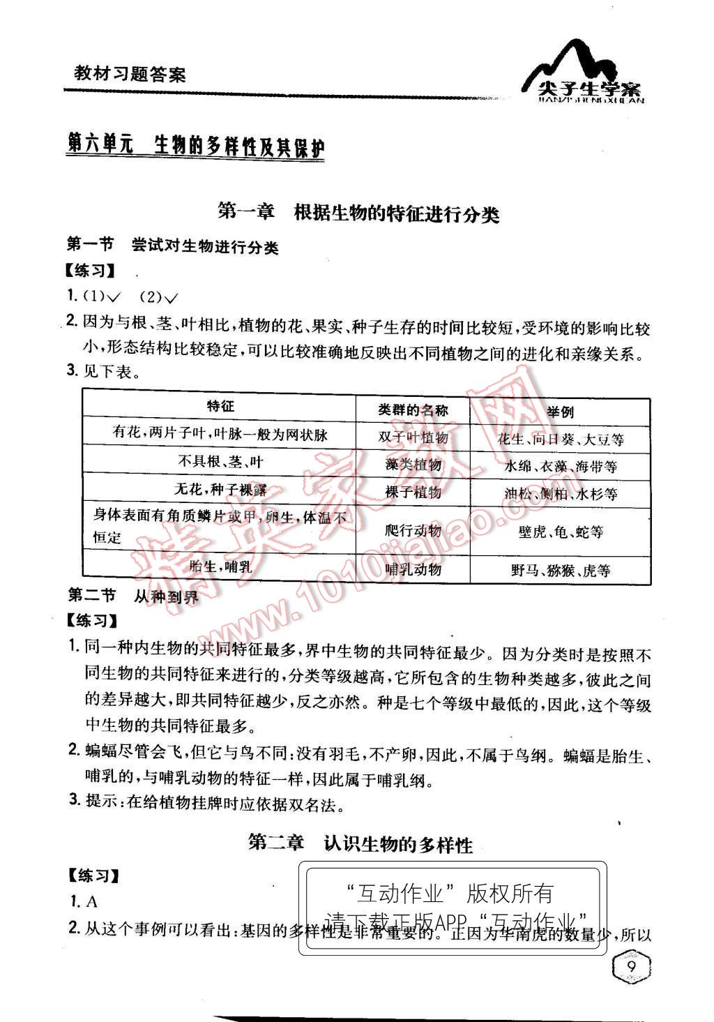 课本八年级生物学上册人教版 第8页