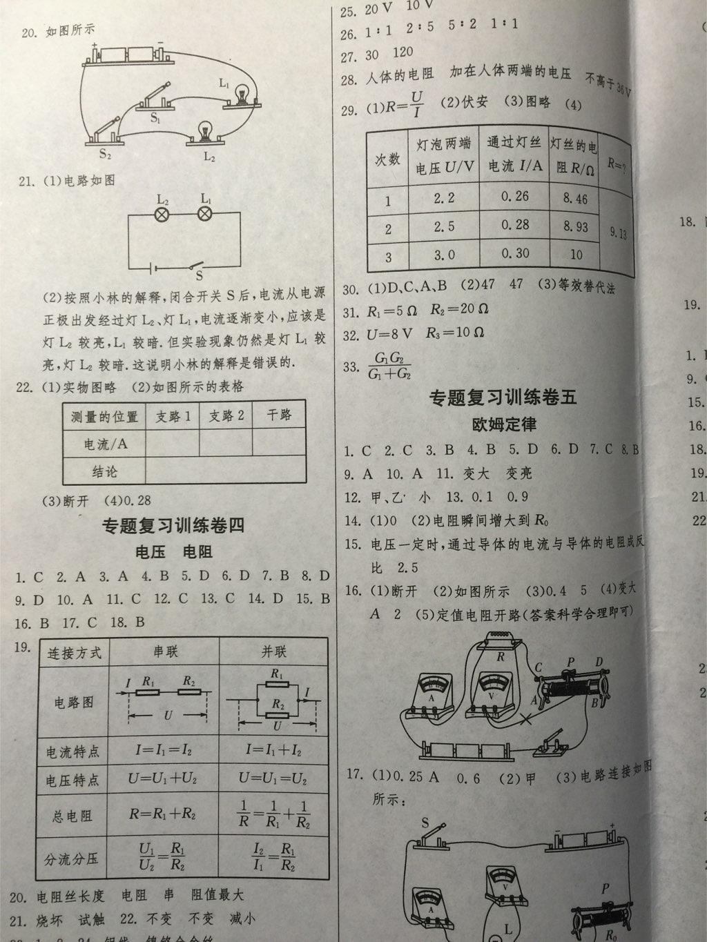 1課3練單元達(dá)標(biāo)測(cè)試九年級(jí)物理上冊(cè)人教版 第24頁(yè)