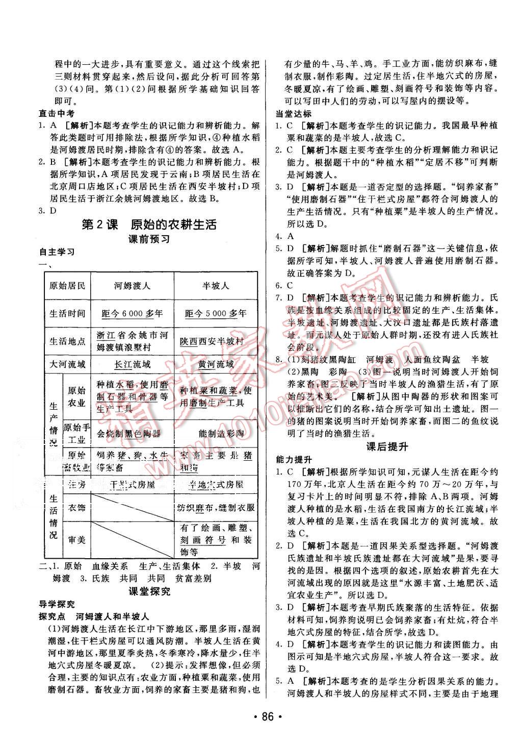 2015年同行學(xué)案七年級(jí)歷史上冊(cè)岳麓版 第2頁(yè)