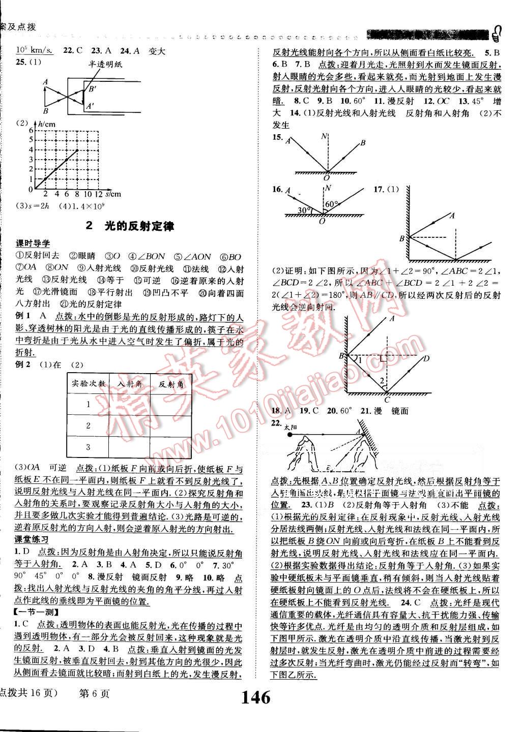 2015年課時(shí)達(dá)標(biāo)練與測八年級物理上冊教科版 第6頁