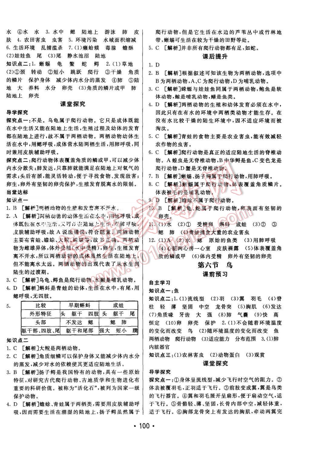 2015年同行學(xué)案八年級(jí)生物上冊(cè)人教版 第4頁