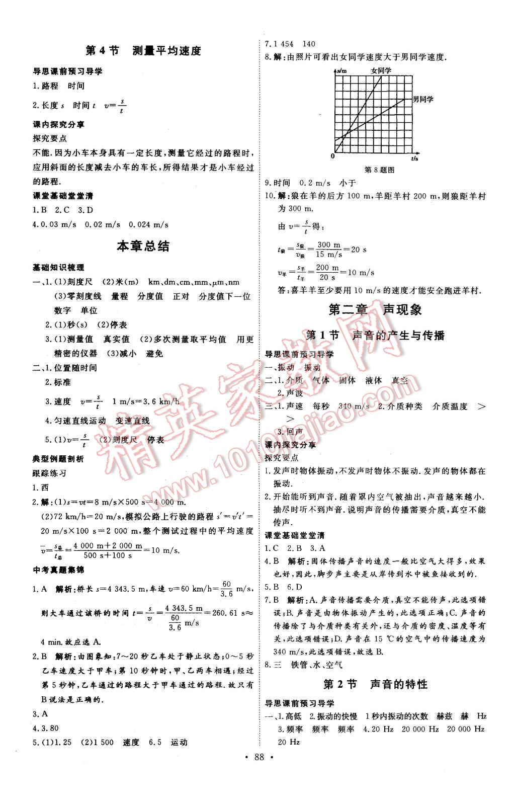 2015年優(yōu)加學(xué)案課時(shí)通八年級(jí)物理上冊(cè)人教版 第2頁(yè)