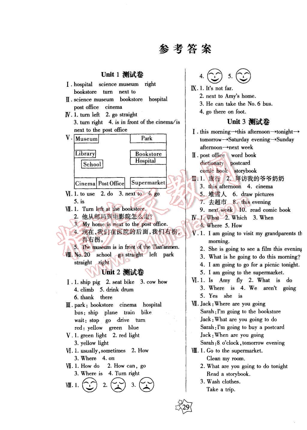 2015年100分闖關課時作業(yè)六年級英語上冊人教PEP版 第5頁