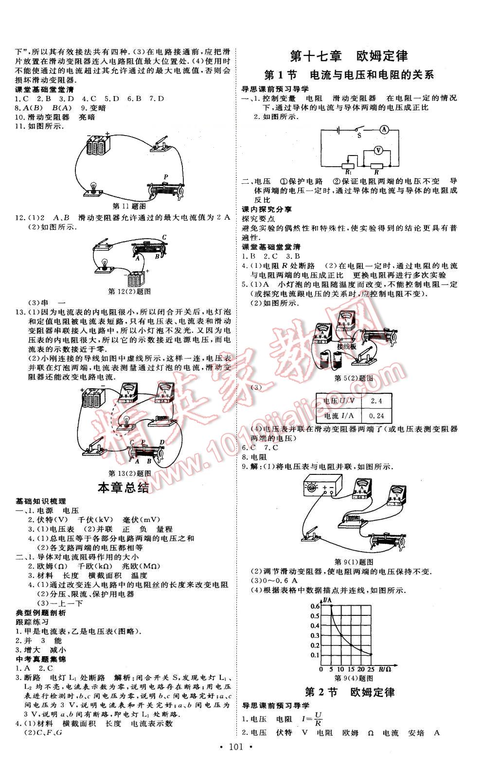 2015年優(yōu)加學(xué)案課時(shí)通九年級(jí)物理上冊(cè)人教版P版 第5頁(yè)