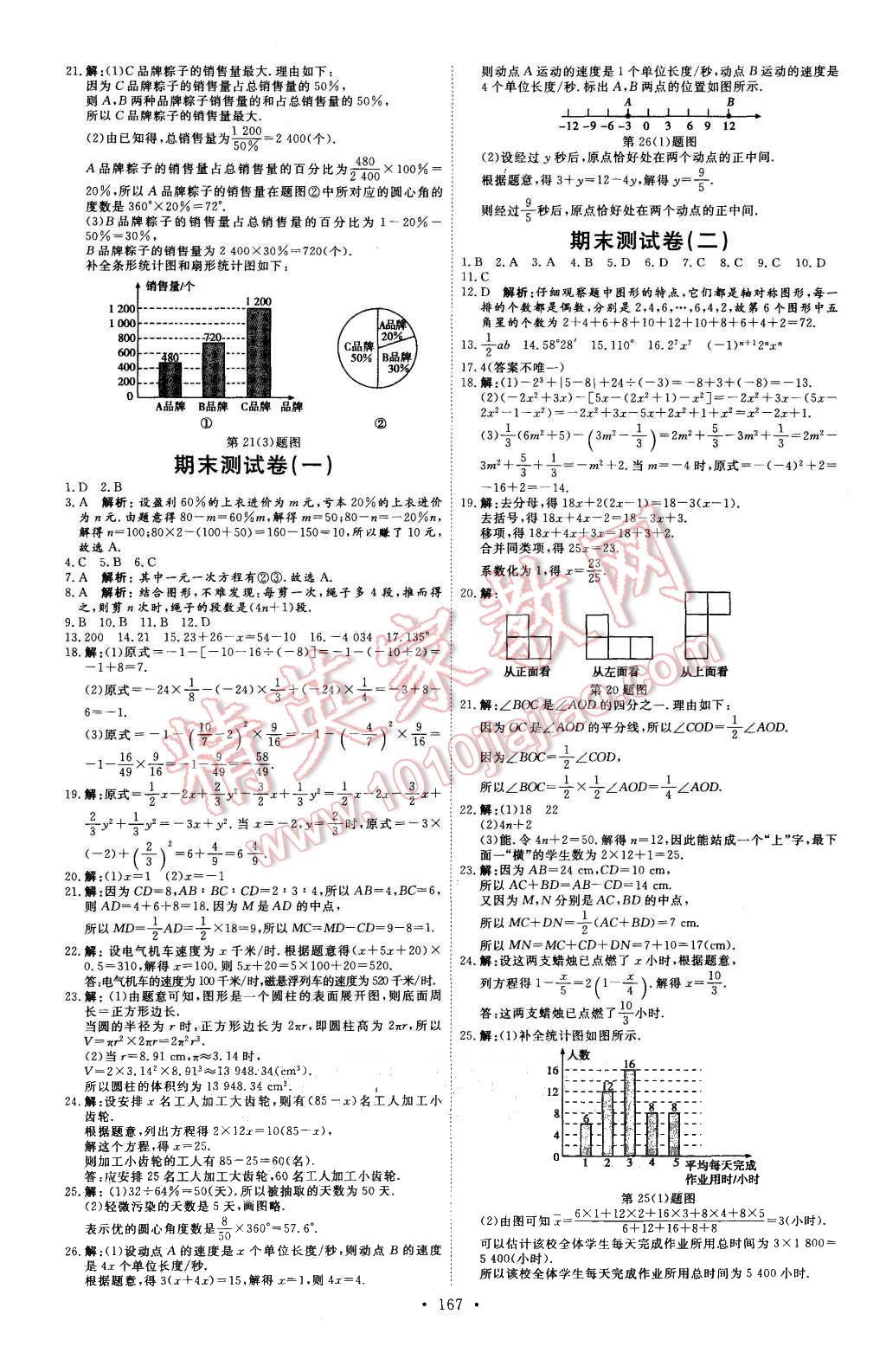 2015年優(yōu)加學案課時通七年級數學上冊北師大版 第19頁