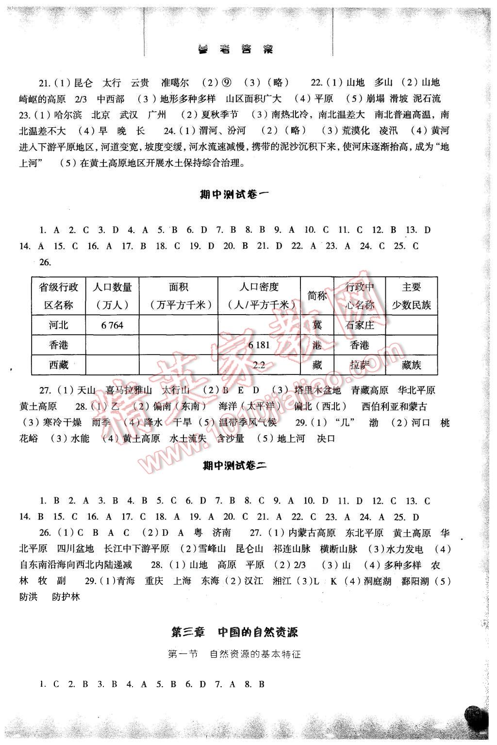 2015年同步训练八年级地理上册人教版 第6页