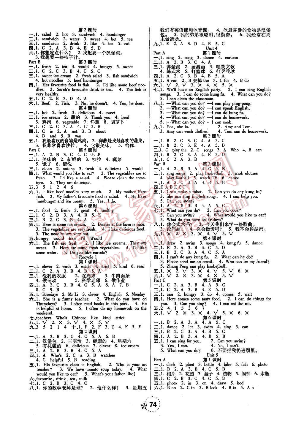 2015年奪冠新課堂五年級(jí)英語(yǔ)上冊(cè)人教版 第2頁(yè)