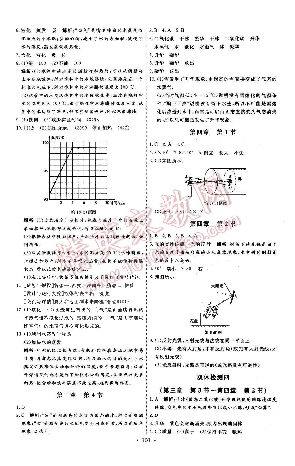 2015年優(yōu)加學案課時通八年級物理上冊人教版 第15頁