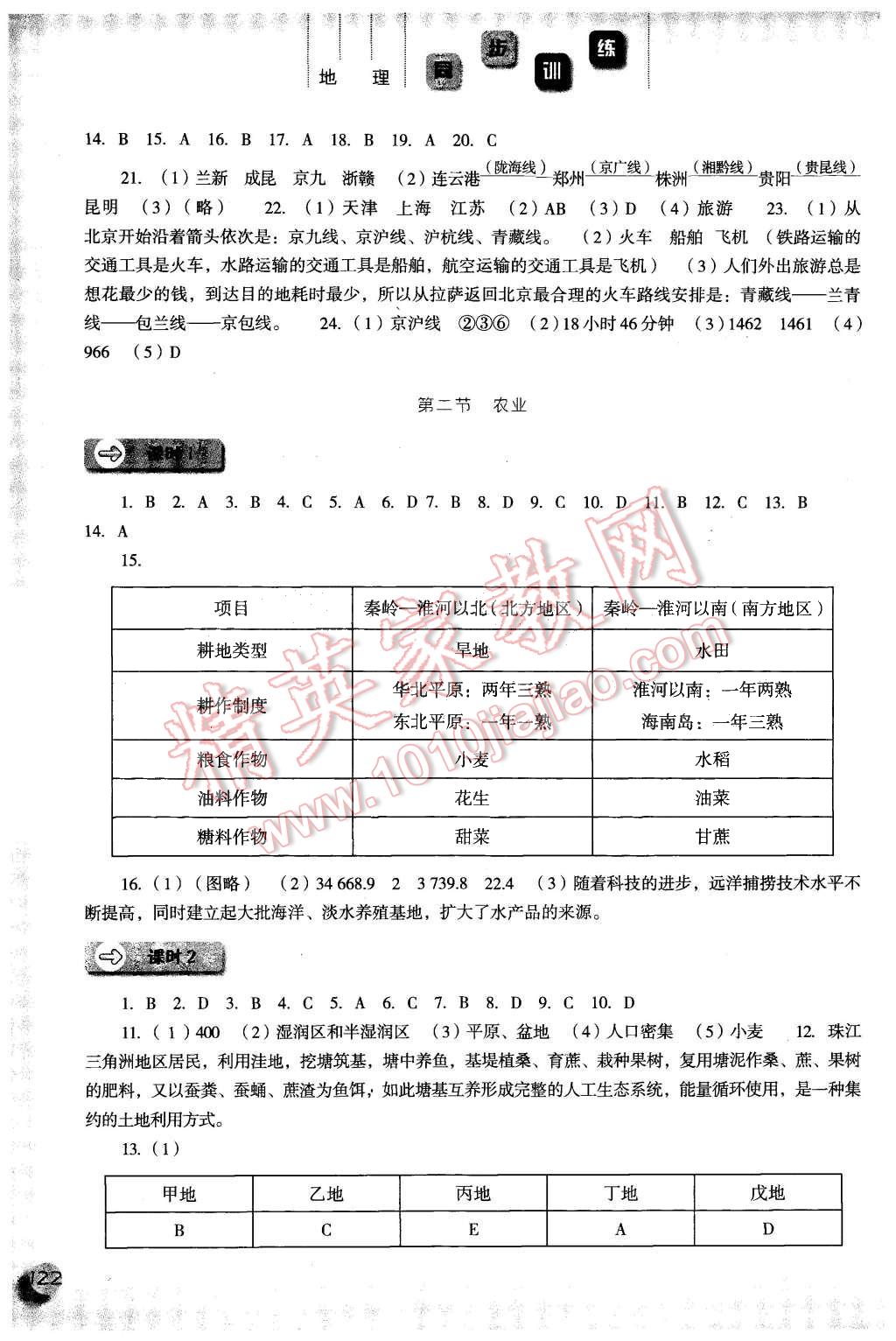 2015年同步訓(xùn)練八年級地理上冊人教版 第9頁