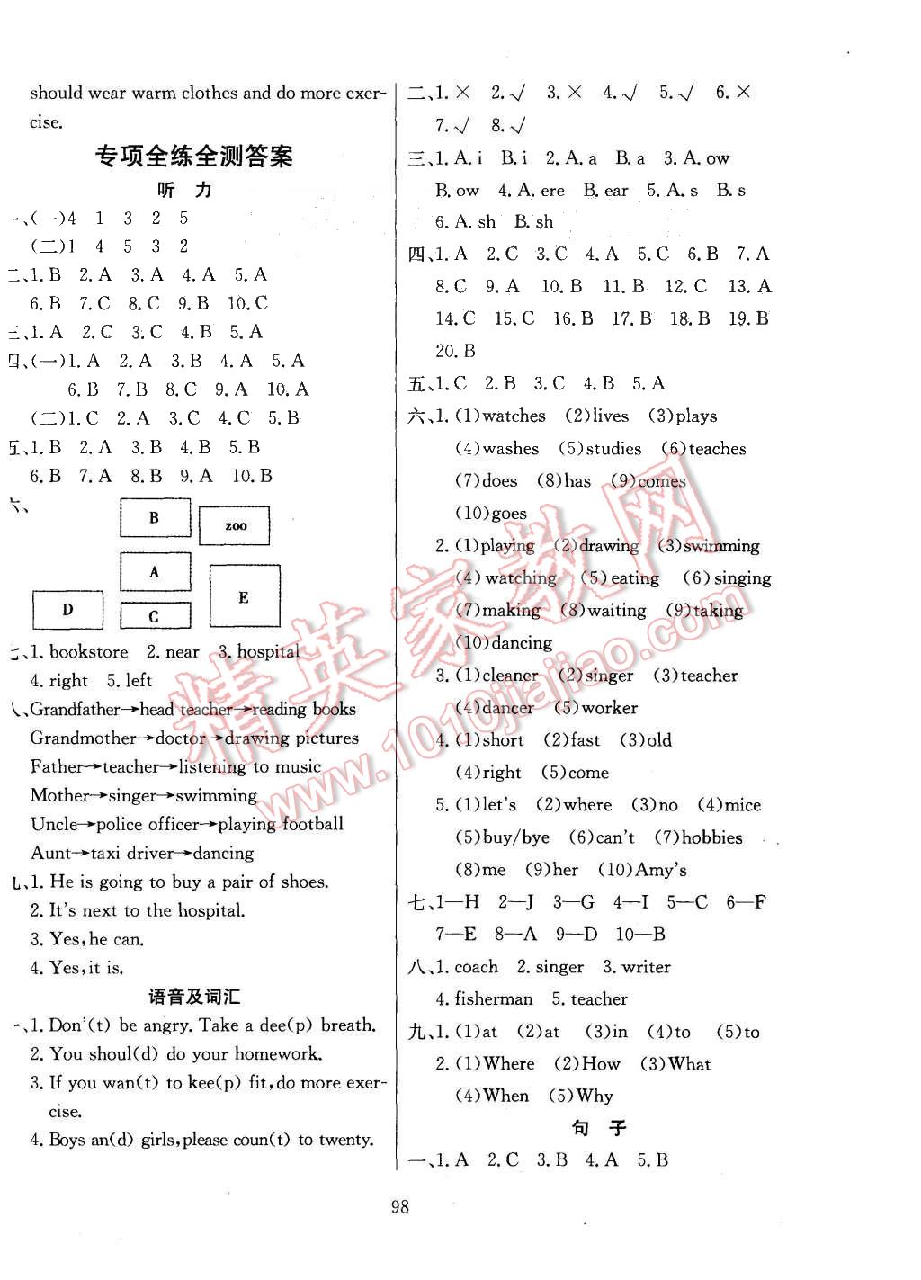 2015年小學(xué)教材全練六年級英語上冊人教PEP版 第14頁