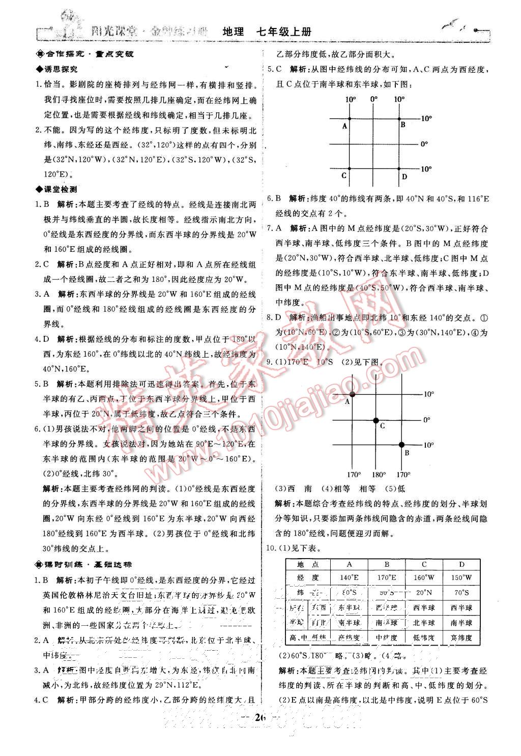 2015年陽光課堂金牌練習(xí)冊七年級地理上冊人教版 第2頁