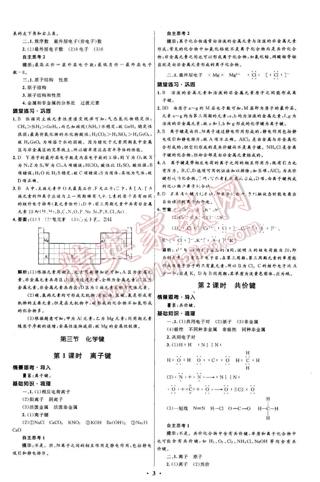 2016高中同步测控优化设计化学必修2人教版 第3页