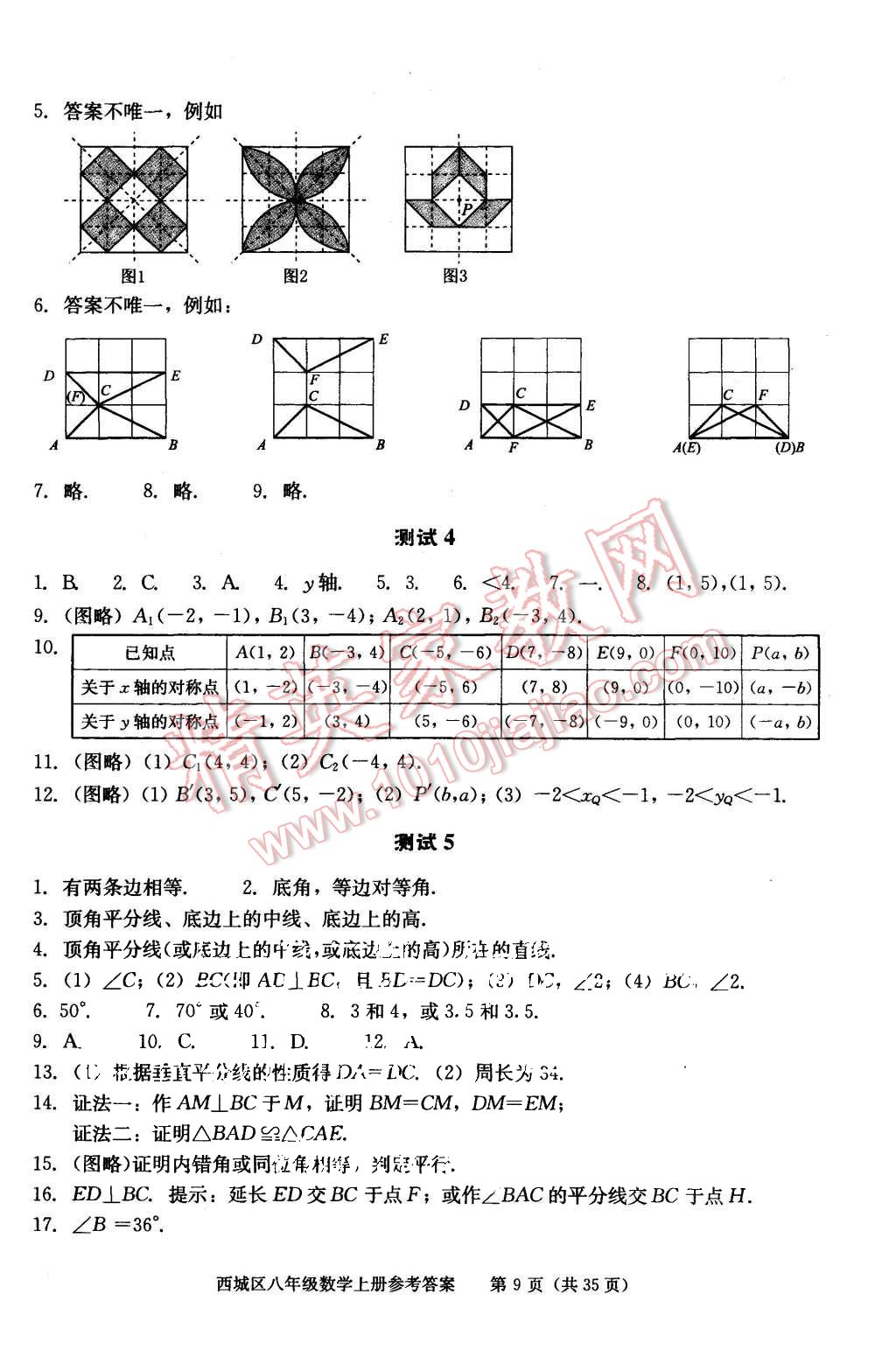 2015年學(xué)習(xí)探究診斷八年級數(shù)學(xué)上冊人教版 第9頁