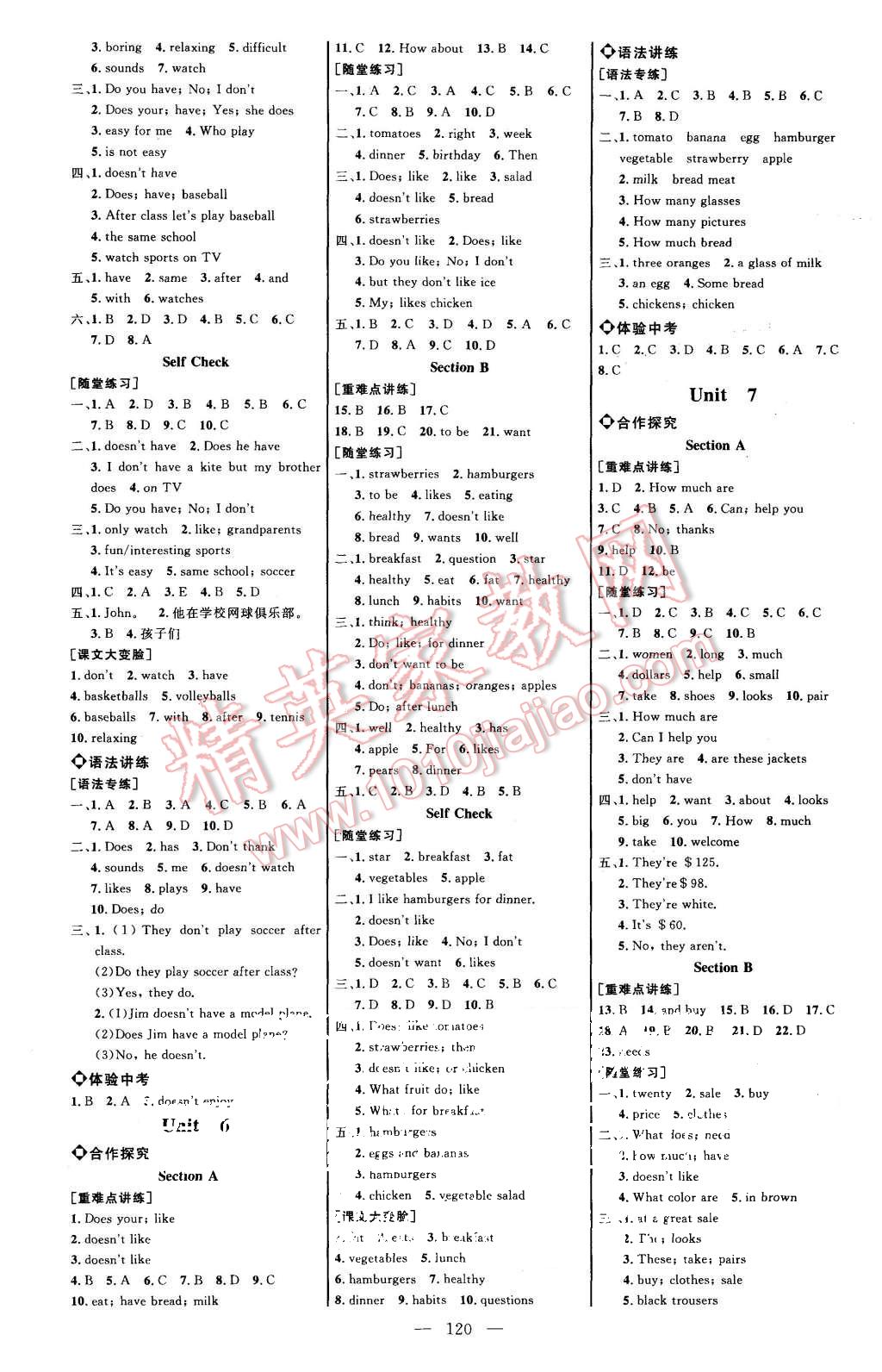 2015年細(xì)解巧練七年級(jí)英語上冊(cè)人教版 第3頁