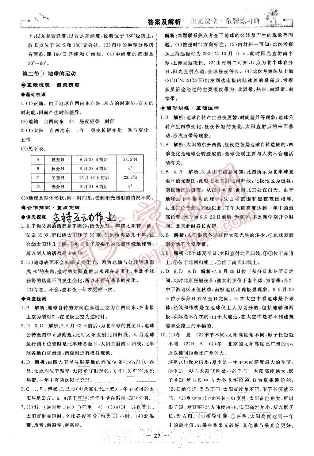 2015年陽(yáng)光課堂金牌練習(xí)冊(cè)七年級(jí)地理上冊(cè)人教版 第3頁(yè)