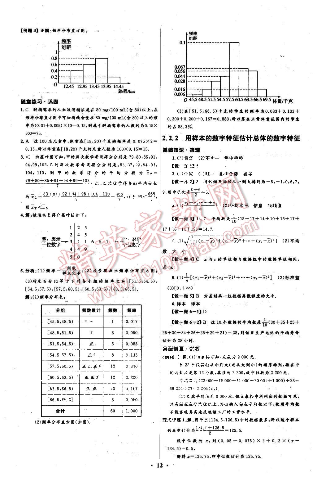 2015年高中同步測控優(yōu)化設計數(shù)學必修3人教A版 第12頁