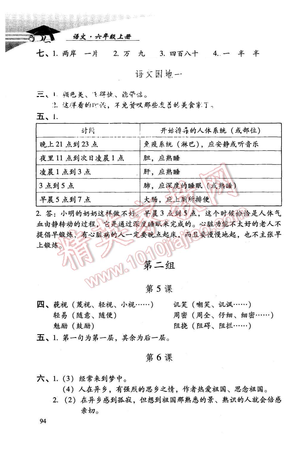 2015年學(xué)習(xí)探究診斷六年級(jí)語(yǔ)文上冊(cè)人教版 第2頁(yè)