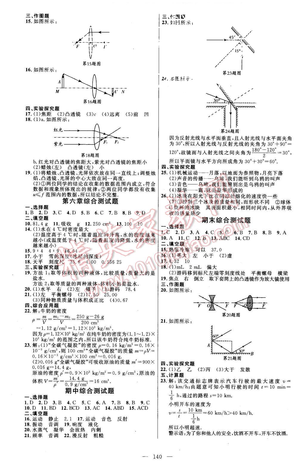 2015年細解巧練八年級物理上冊人教版 第7頁