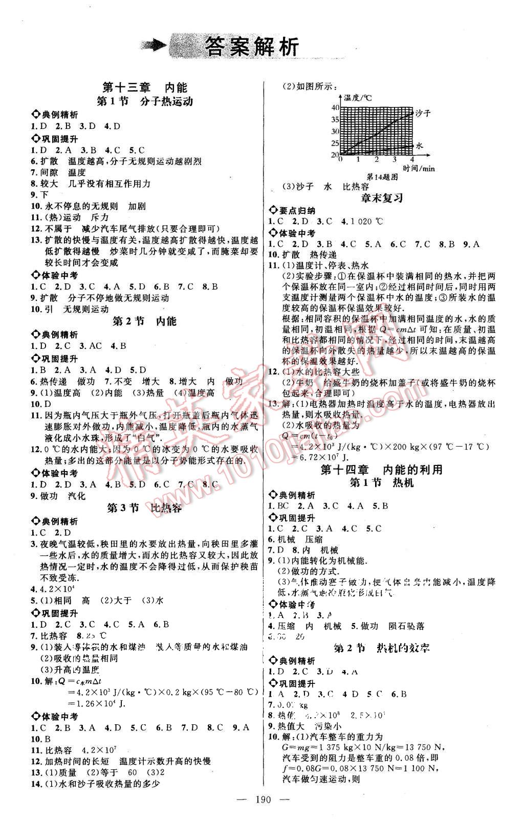 2015年細(xì)解巧練九年級物理全一冊人教版 第1頁