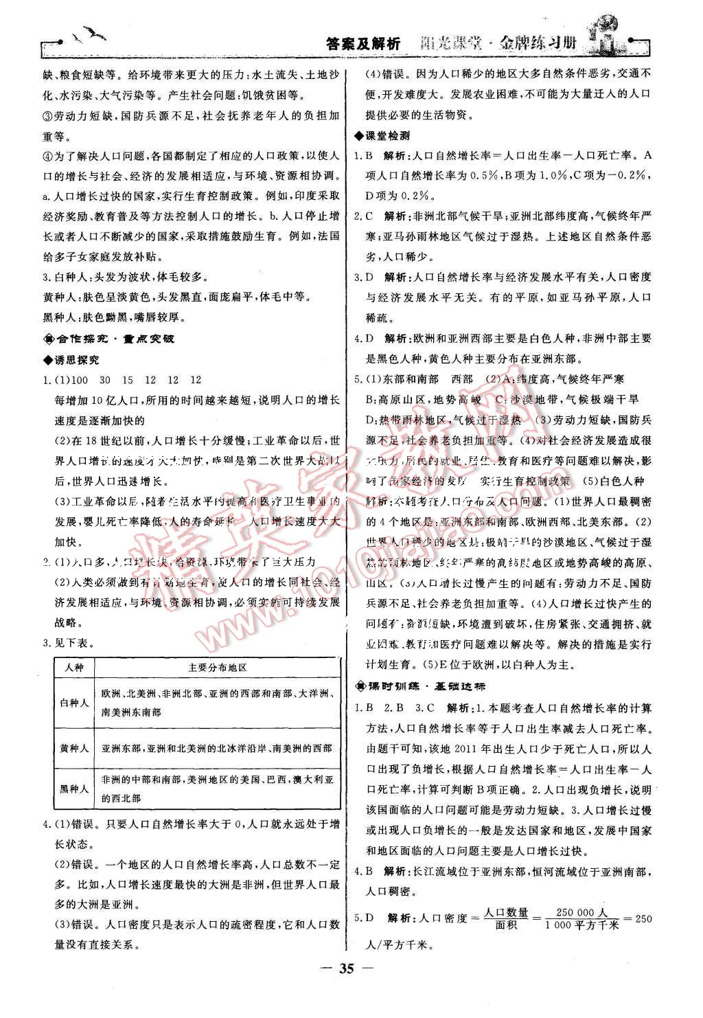 2015年陽光課堂金牌練習(xí)冊七年級地理上冊人教版 第11頁