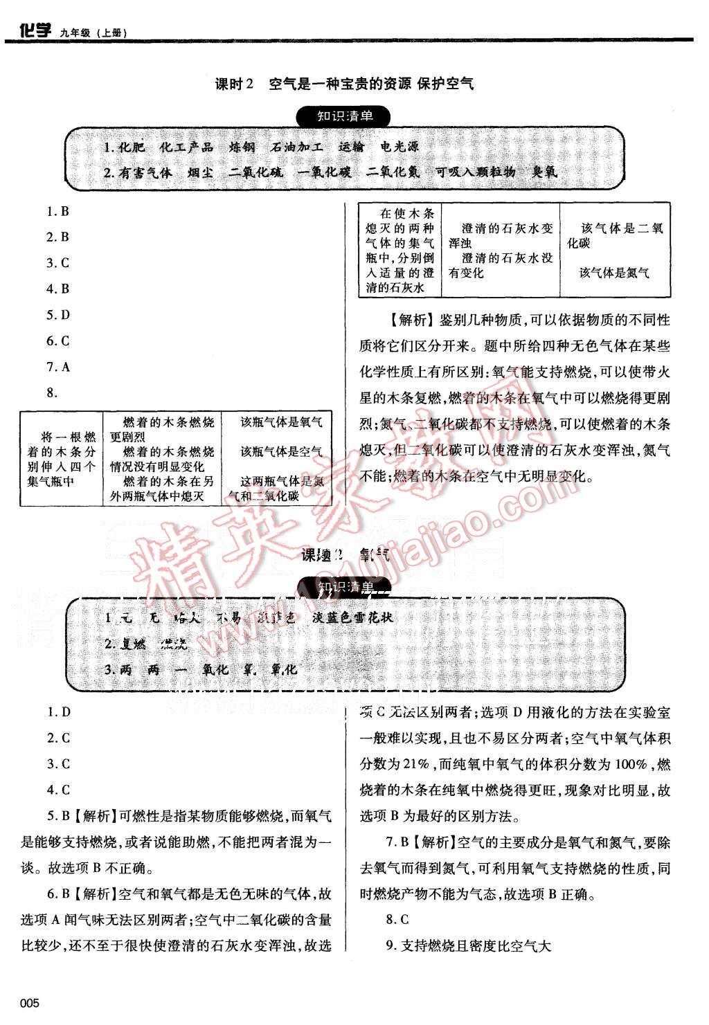 2015年學習質量監(jiān)測九年級化學上冊人教版 第5頁