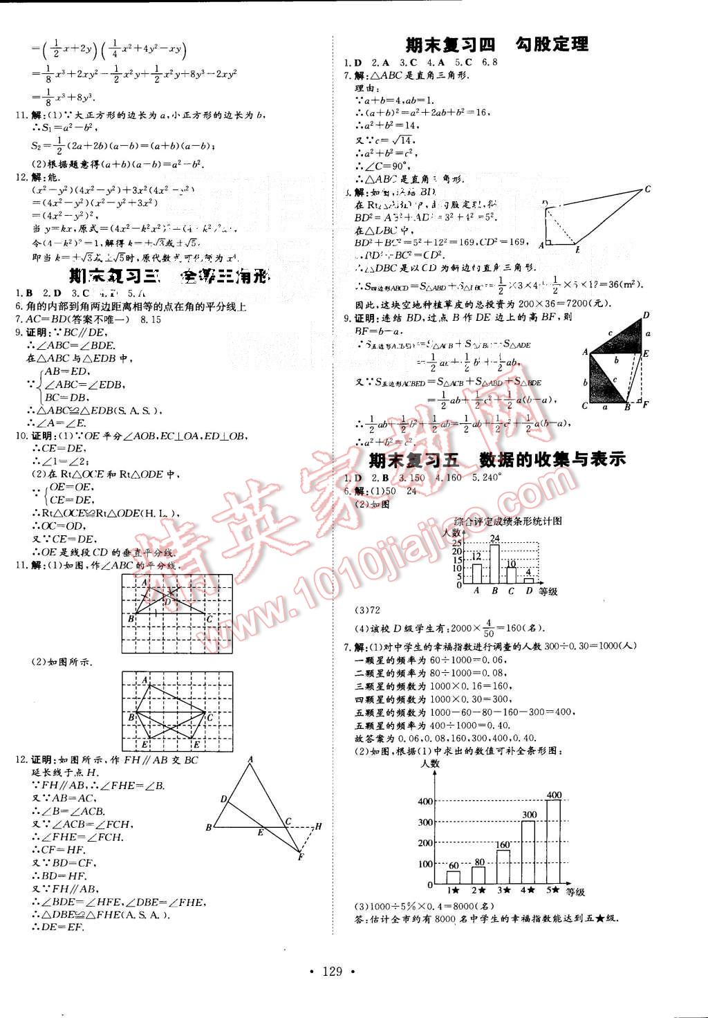 2015年A加練案課時作業(yè)本八年級數(shù)學(xué)上冊華師大版 第17頁