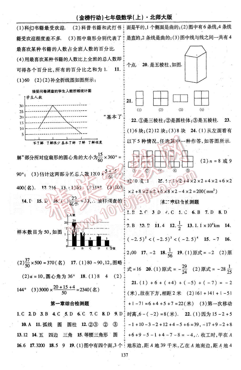 2015年金榜行動課時導(dǎo)學(xué)案七年級數(shù)學(xué)上冊北師大版 第13頁