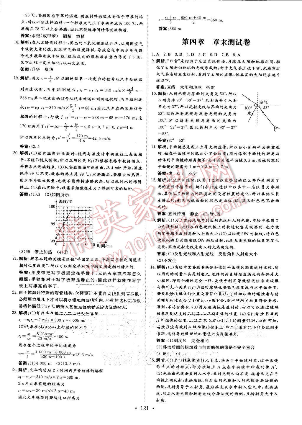 2015年A加練案課時(shí)作業(yè)本八年級(jí)物理上冊(cè)人教版 第13頁