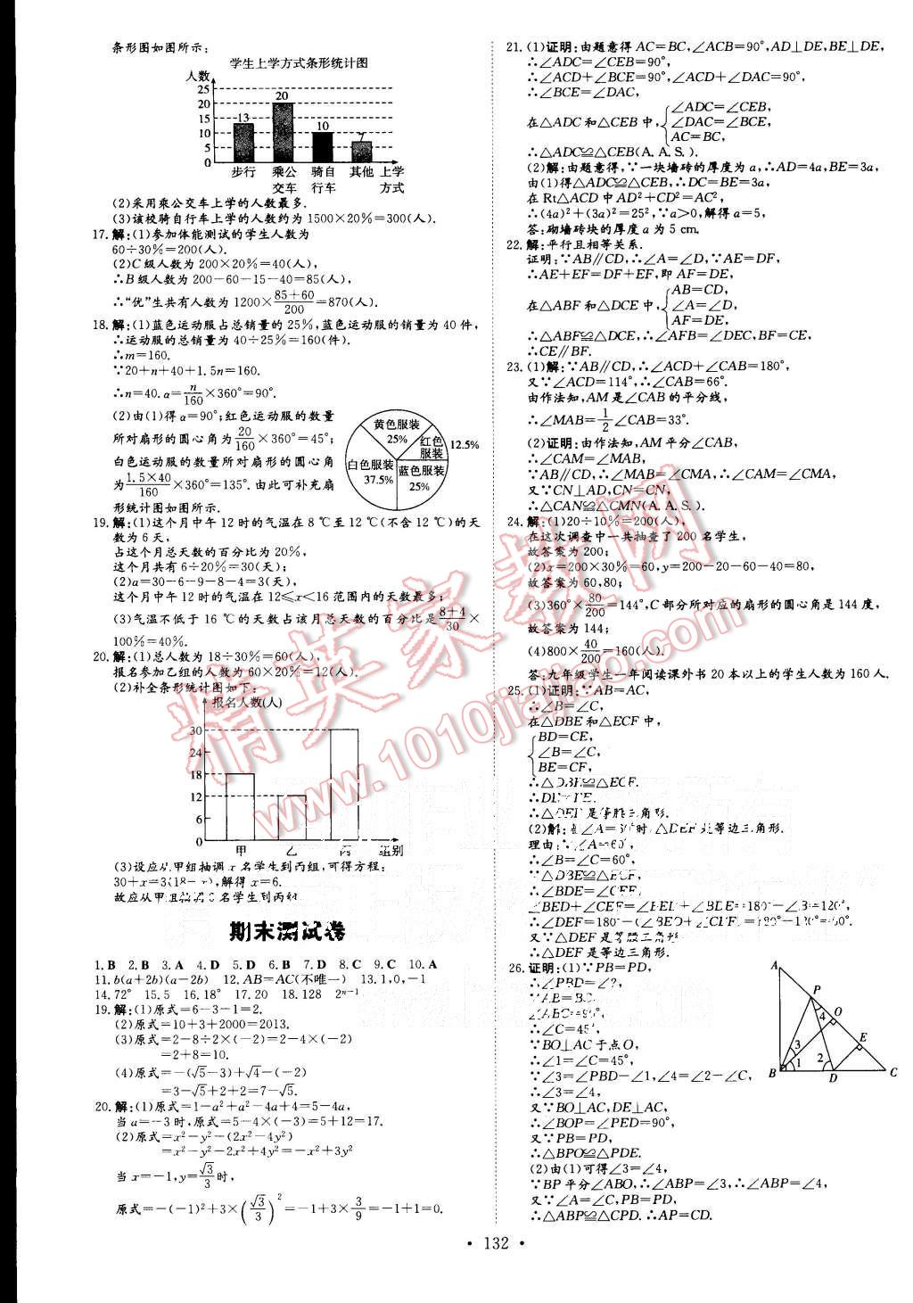 2015年A加練案課時(shí)作業(yè)本八年級(jí)數(shù)學(xué)上冊(cè)華師大版 第20頁(yè)