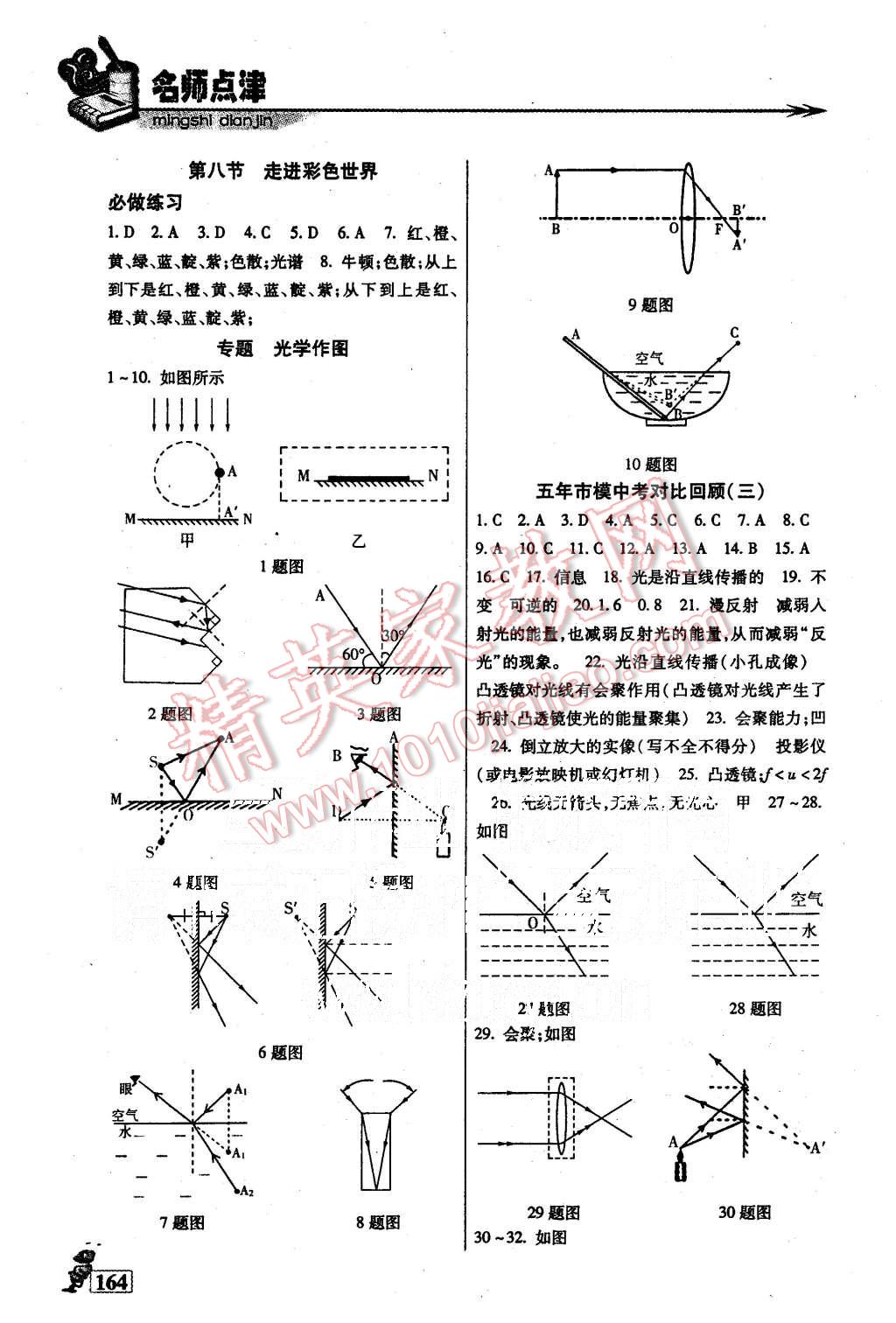 2015年名师点津八年级物理上册 第9页