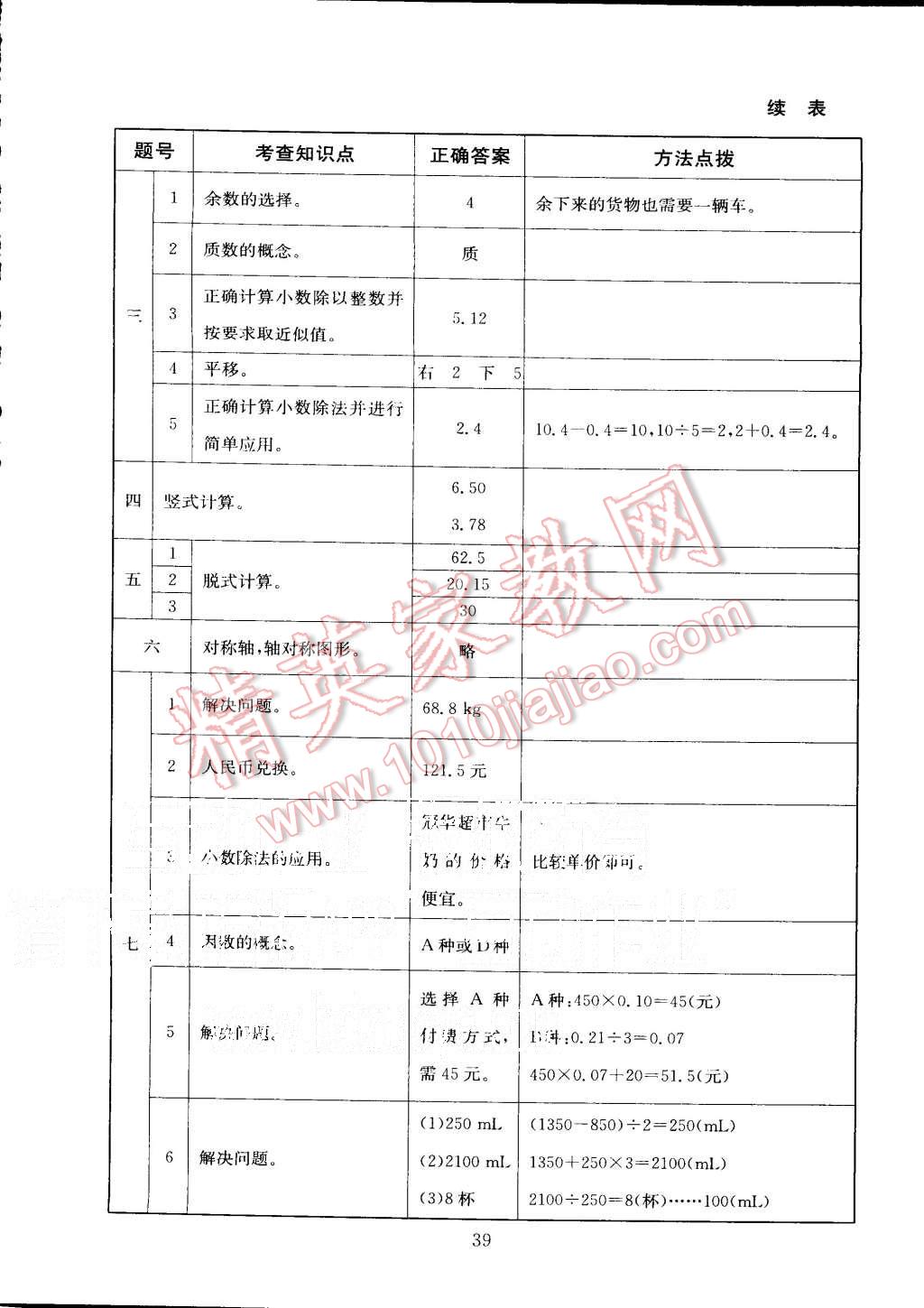 2015年海淀名师伴你学同步学练测五年级数学上册北师大版 第13页