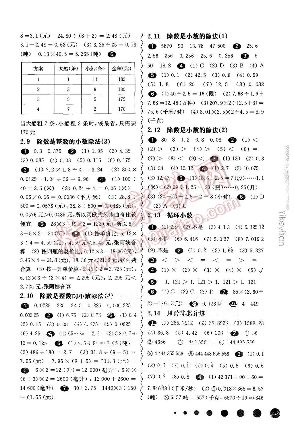 2015年一課一練五年級(jí)數(shù)學(xué)第一學(xué)期華東師大版 第3頁