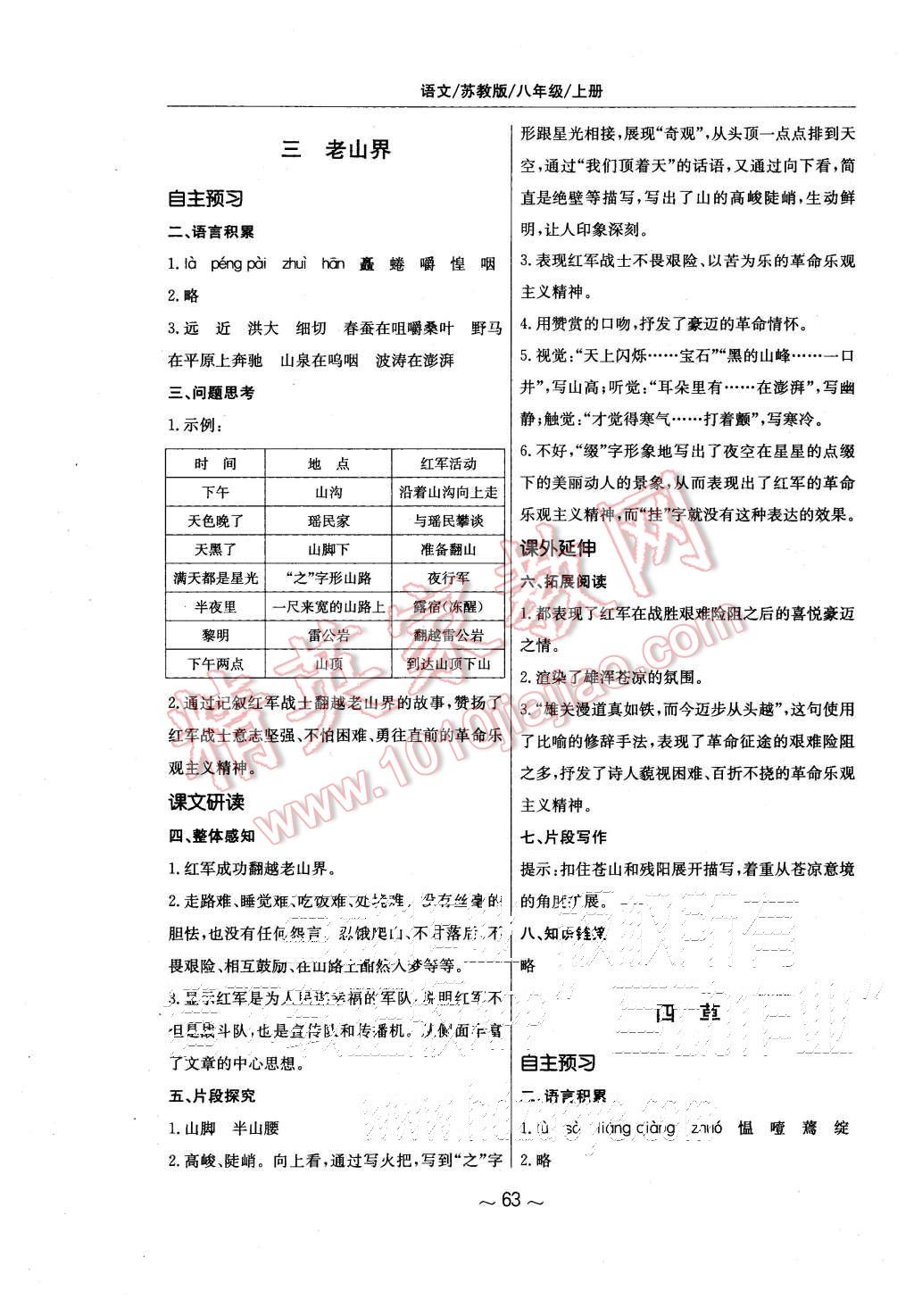 2015年新編基礎(chǔ)訓(xùn)練八年級(jí)語文上冊(cè)蘇教版 第3頁