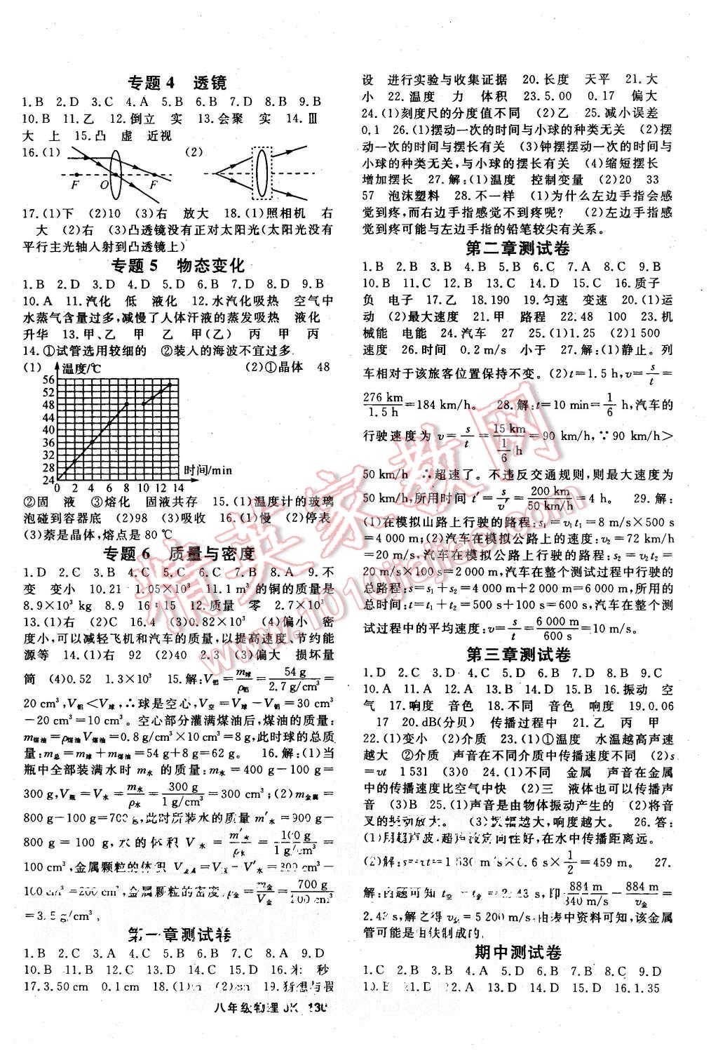 2015年名師大課堂八年級(jí)物理上冊(cè)教科版 第6頁(yè)