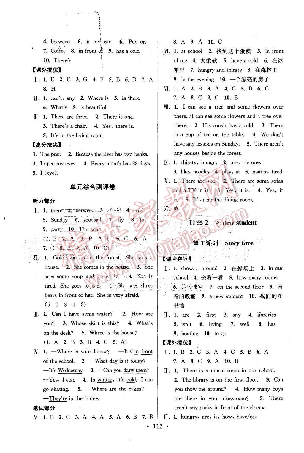 2015年高分拔尖提優(yōu)訓(xùn)練五年級英語上冊江蘇版 第2頁