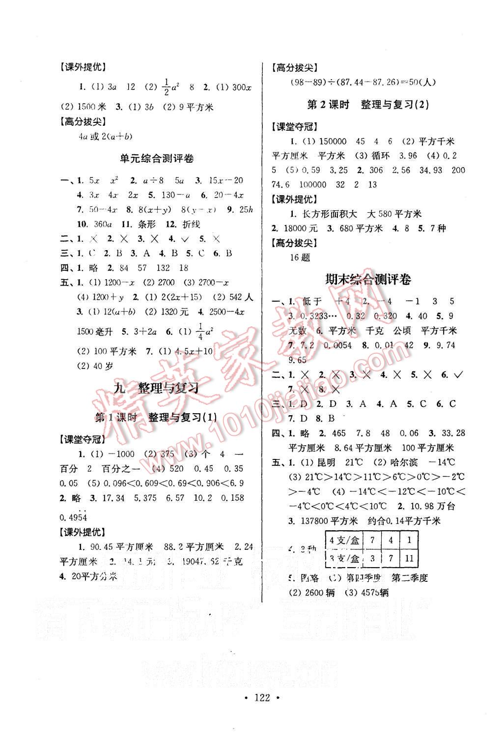 2015年高分拔尖提優(yōu)訓(xùn)練五年級(jí)數(shù)學(xué)上冊(cè)江蘇版 第8頁(yè)