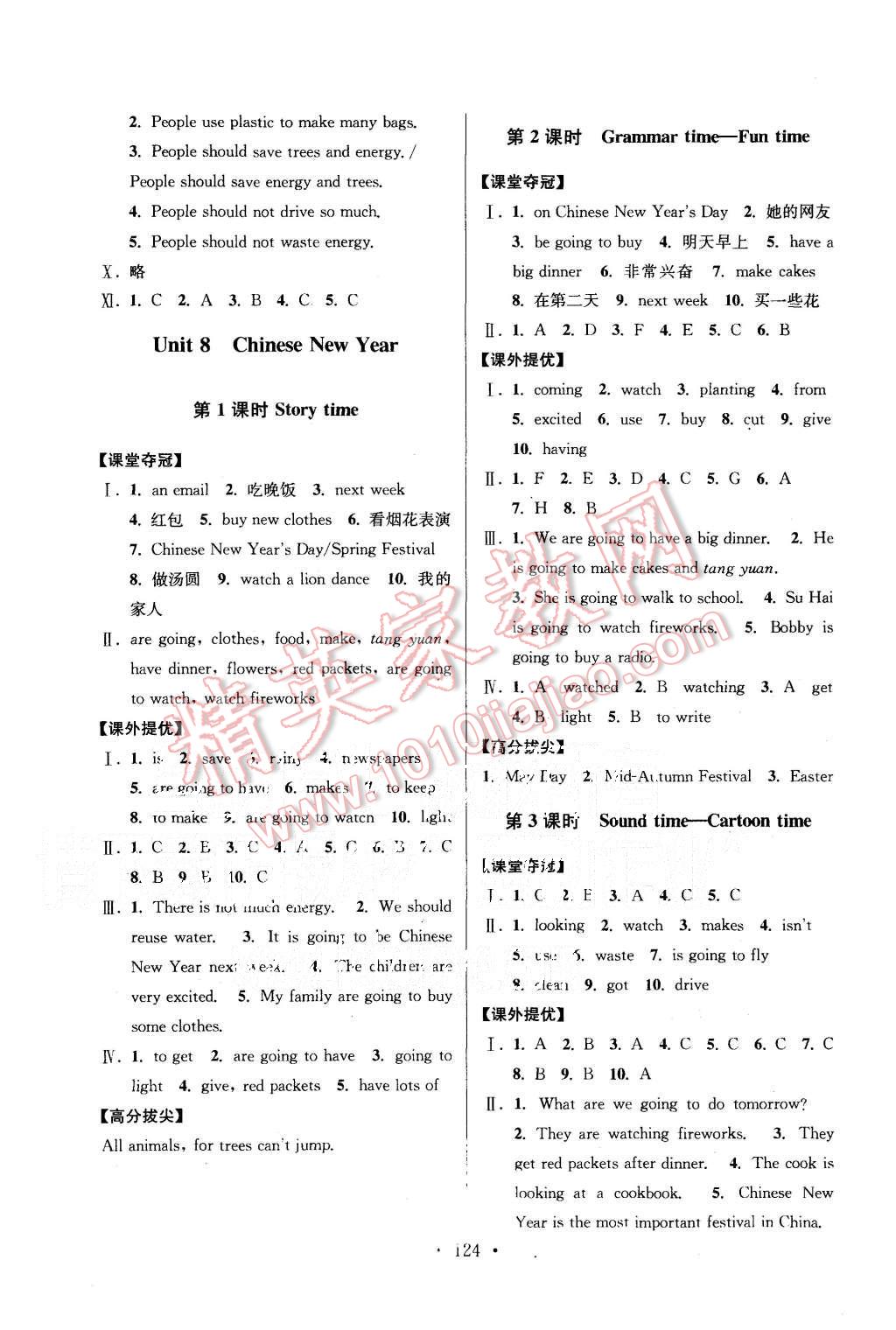 2015年高分拔尖提優(yōu)訓(xùn)練六年級(jí)英語上冊江蘇版 第14頁