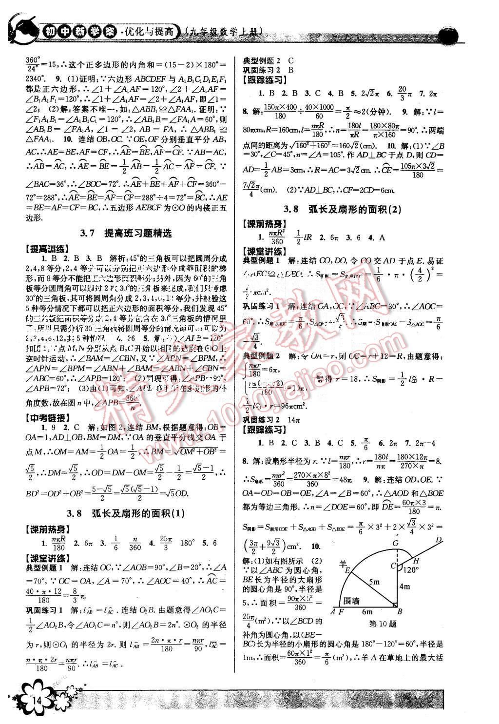 2015年初中新學案優(yōu)化與提高九年級數(shù)學全一冊 第14頁