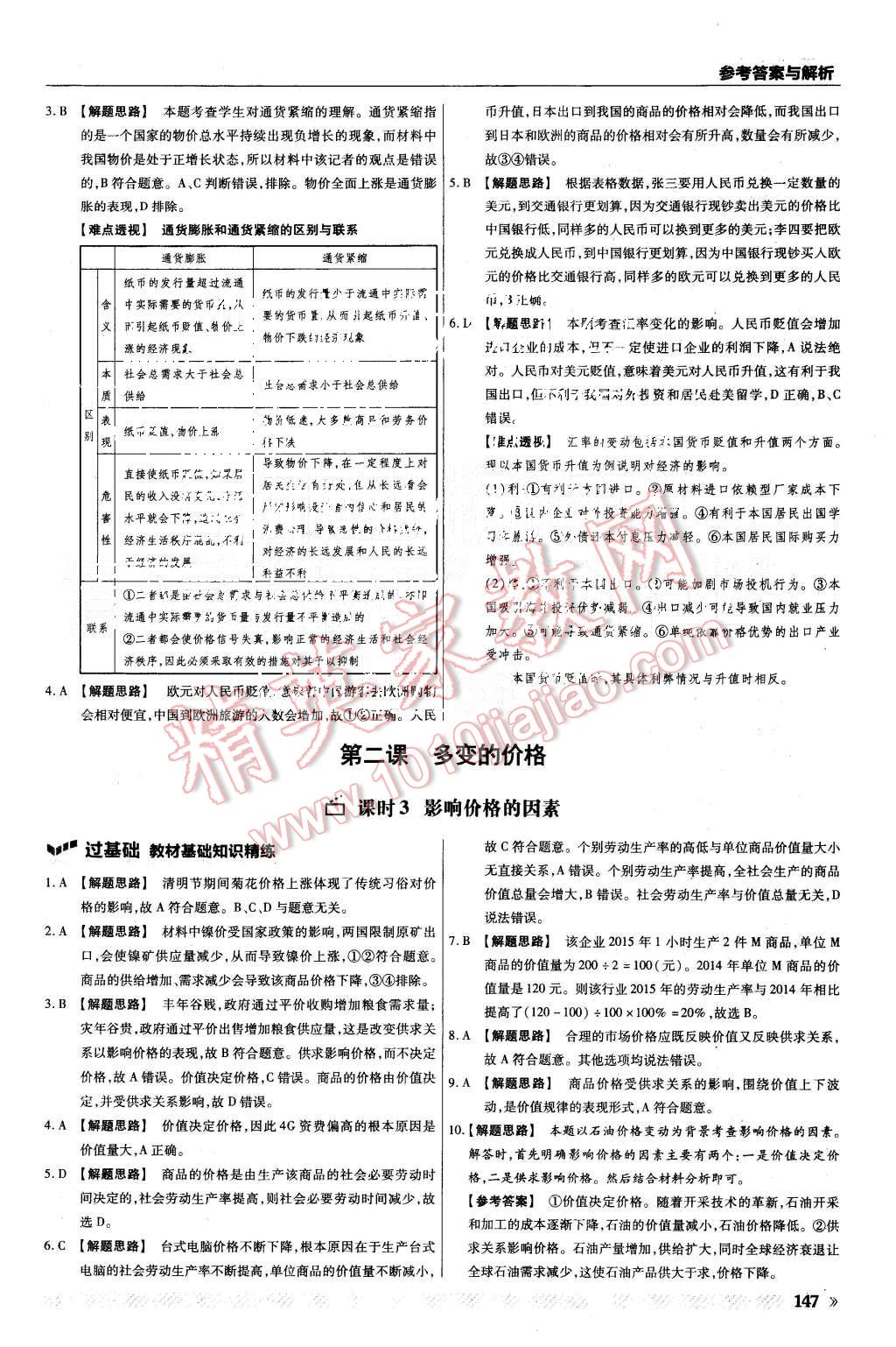 2015年一遍過(guò)高中政治必修1人教版 第3頁(yè)