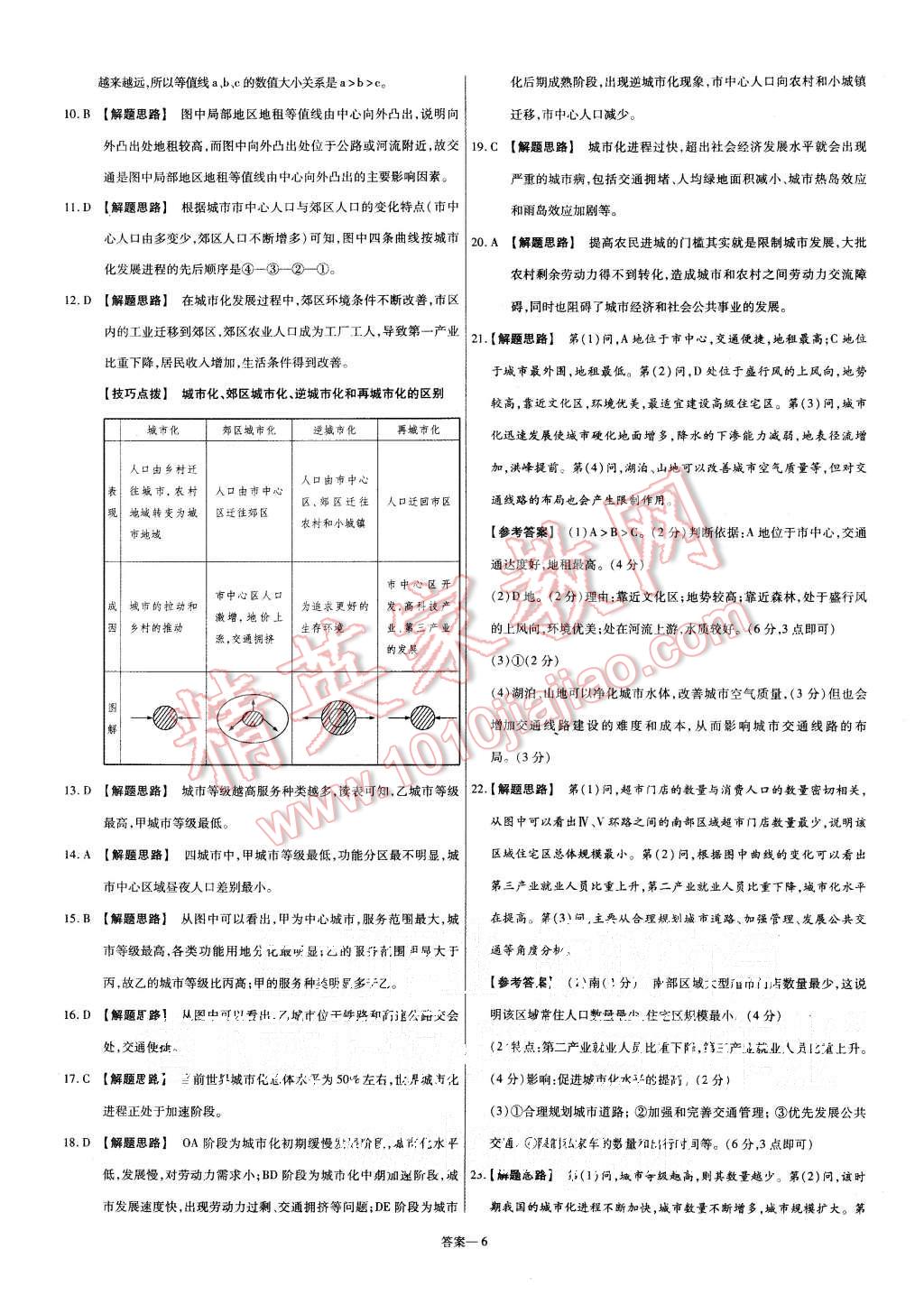 2015年金考卷活頁題選高中地理必修2湘教版 第6頁