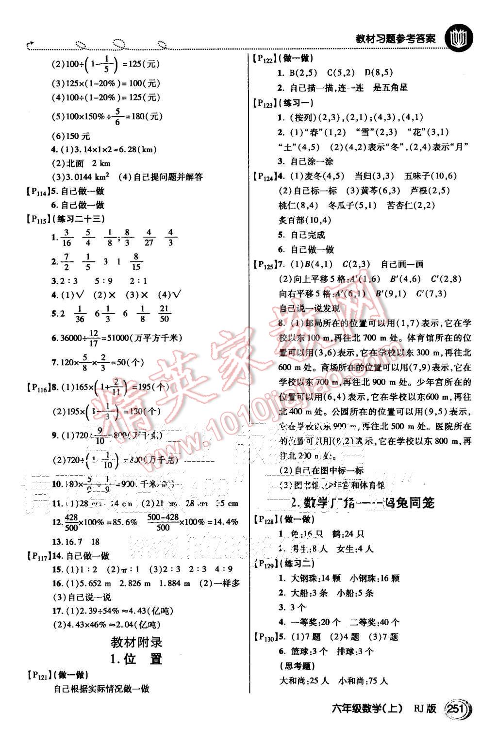 2015年倍速學(xué)習(xí)法六年級(jí)數(shù)學(xué)上冊(cè)人教版 第15頁(yè)