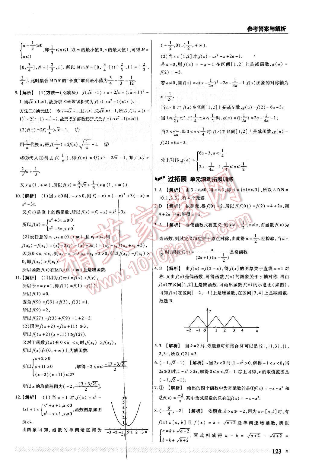 2015年一遍過(guò)高中數(shù)學(xué)必修1人教A版 第19頁(yè)